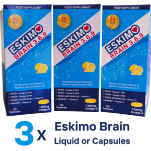 3 Eskimo Brain Liquid or Capsules