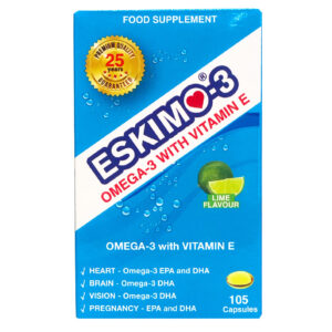 Eskimo-3 with Omega 3 and Vitamin E 105 Capsules