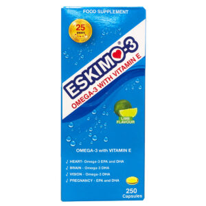 Eskimo-3 with Omega 3 & Vitamin E 250 Capsules