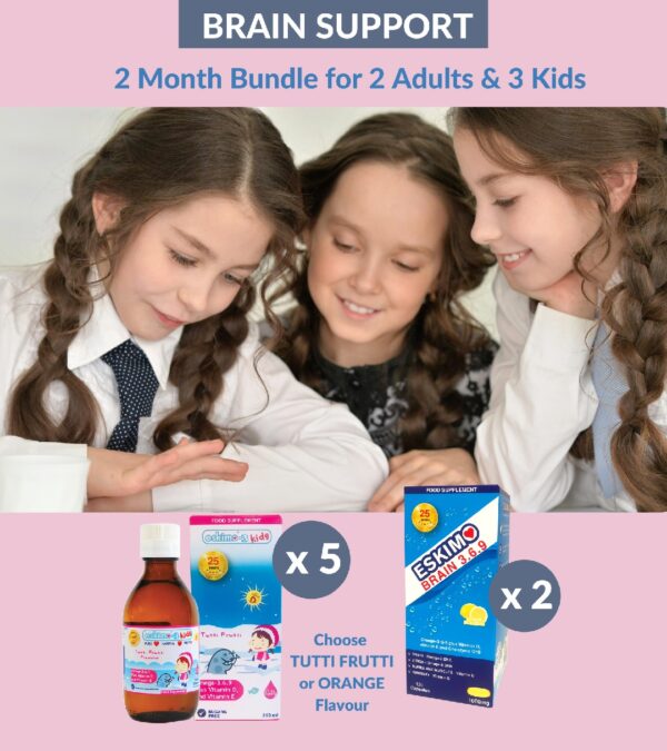 Family Brain Support Bundle for 2 Adults + 3 Children